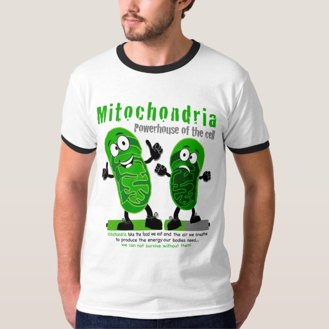 Camiseta Central eléctrica das mitocôndria da pilha (Frente)