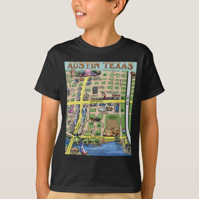Camiseta Centro Austin Texas 14 (Frente)