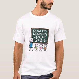 Camiseta Centro de Aprendizagem de Qualidade Day Care Fraud