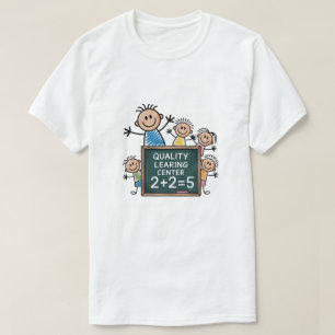 Camiseta Centro de Aprendizagem de Qualidade Fraude em Crec