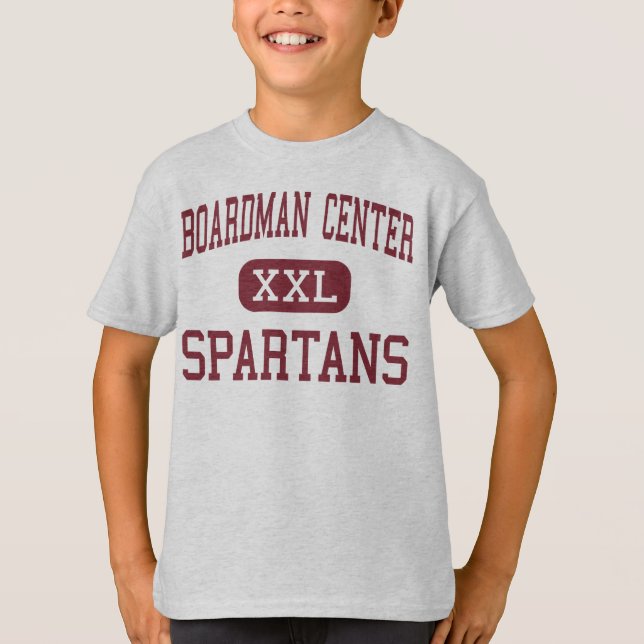 Camiseta Centro de Boardman - Spartans - meio - Youngstown (Frente)