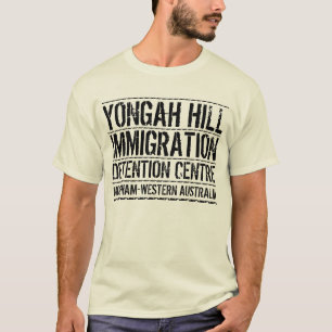 Camiseta Centro de detenção da imigração do monte de Yo