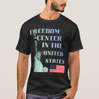 Camiseta Centro de Liberdade nos Estados Unidos Patriótico 