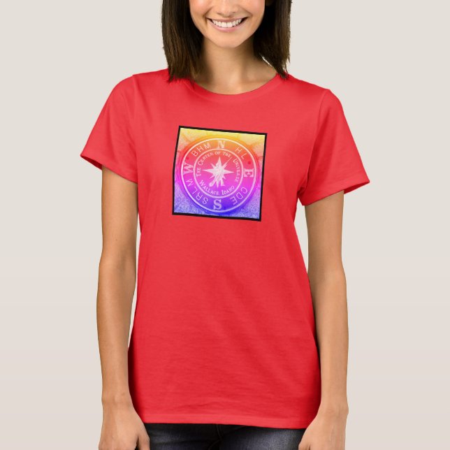 Camiseta Centro do universo em Wallace Idaho V2 (Frente)
