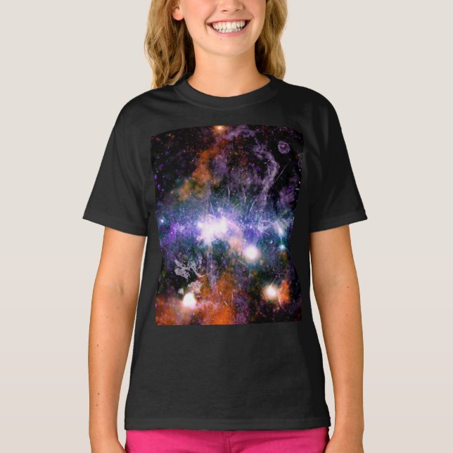 Camiseta Centro Galáctico da Via Látea Galaxy X-Ray Hubble (Frente)