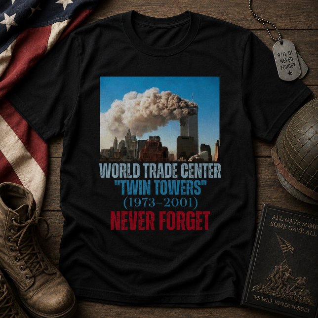 Camiseta Centro Mundial do Comércio (1973–2001) "Torres Gêm (Criador carregado)