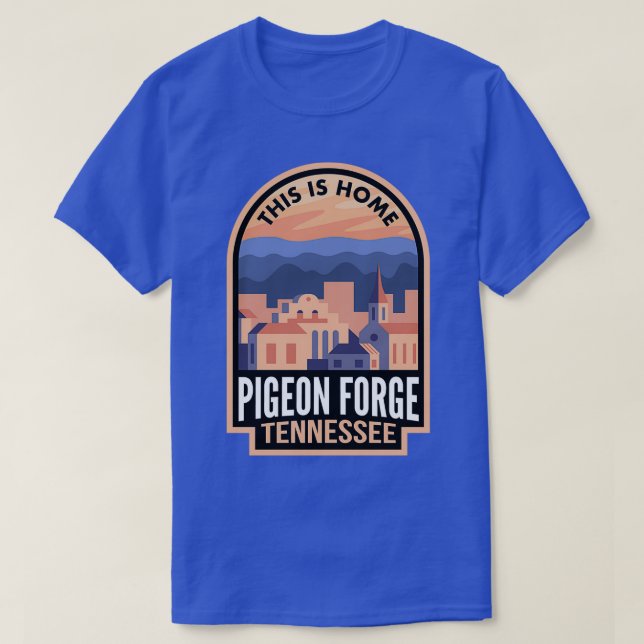 Camiseta Centro Pigeon Forge Tennessee Esta é a sua casa (Frente do Design)
