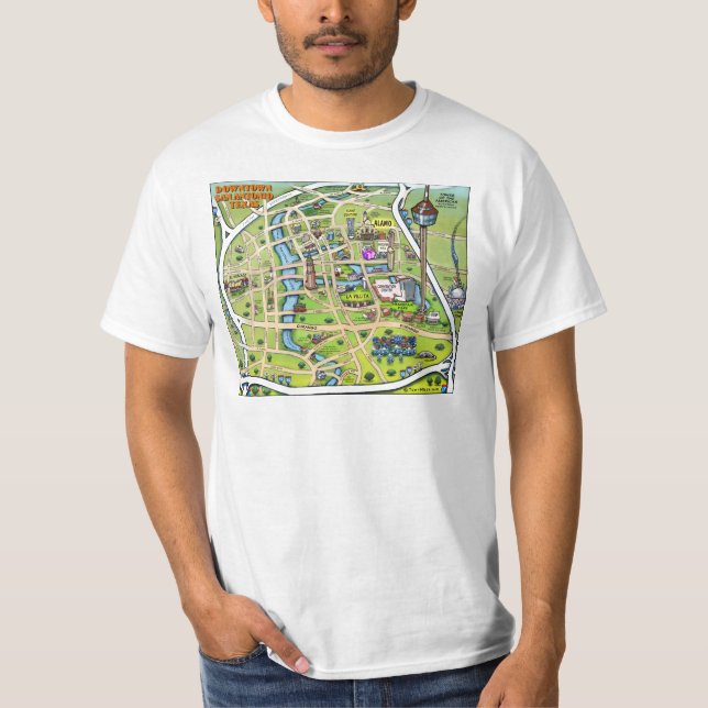 Camiseta Centro San Antonio Texas (Frente)