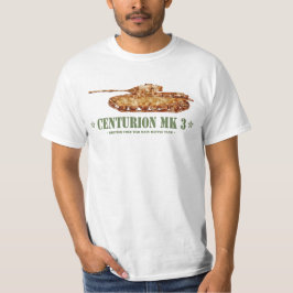 Camiseta Centurion MK 3 Tanque britânico MBT da Guerra Fria