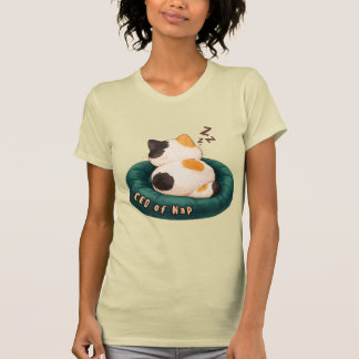 Camiseta "CEO de Cochilo" Gato Dormindo no Sofá