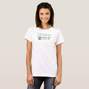 Camiseta CEO de mim FIT de S das MULHERES do Tshirt do
