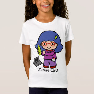 Camiseta CEO do futuro/menina do contador/líder com