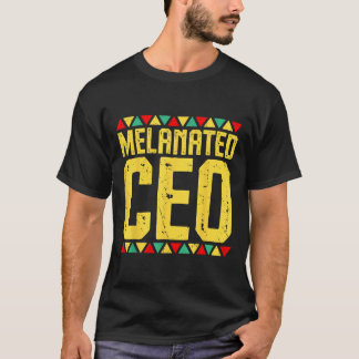 Camiseta Ceo Empreendedor Africano Negro Melanizado M