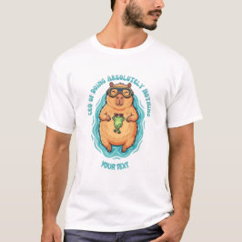 Camiseta CEO Engraçado de Capivara Fazendo Nada Personaliza