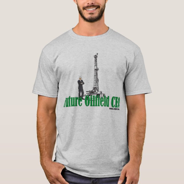Camiseta CEO futuro do campo petrolífero (Frente)