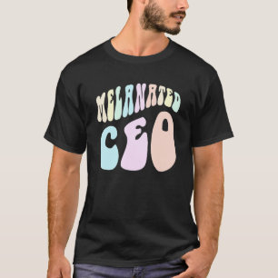 Camiseta CEO Groovy MELANATED Proprietário de Negócios Negr