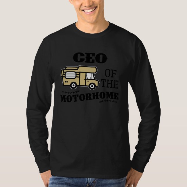 Camiseta CEO Of The Motorhome RV Motorhome Leader Camper (Frente)