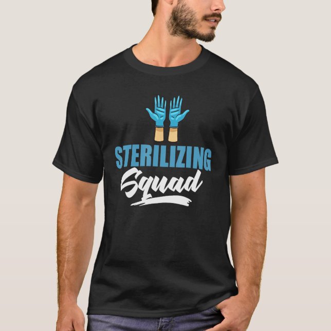 Camiseta Cer técnico de processamento estéril Instrumentos  (Frente)