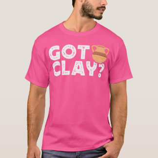 Camiseta Cerâmica Cerâmica De Arte De Clay Com Amor Com Pot