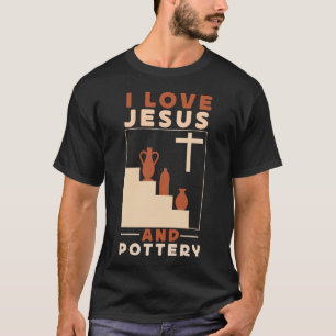 Camiseta Cerâmica De Potência Eu Amo Jesus E Jesus De Potte
