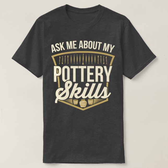 Camiseta Cerâmica de Potter Clay 16 (Frente do Design)