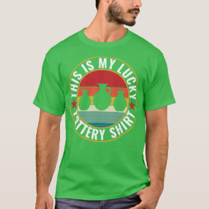Camiseta Cerâmico do Retro-Cerâmico com Engraçado de Bateri