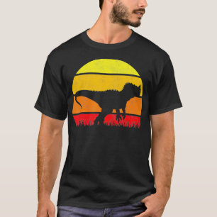 Camiseta Ceratosaurus Sunset Retro Vintage Dinossauro