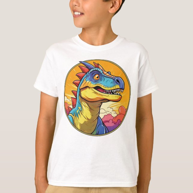 Camiseta Ceratossauro - Camisa-T Clássica Do Dinossauro (Frente)
