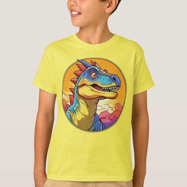 Camiseta Ceratossauro - Camisa-T Clássica Do Dinossauro (Frente)