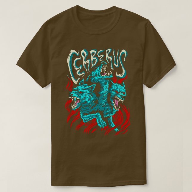 Camiseta Cerberus Hound of Hades Antigos Deuses Gregos e Mo (Frente do Design)