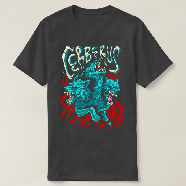 Camiseta Cerberus Hound Of Hades Antigos Deuses Gregos E Mo (Frente do Design)