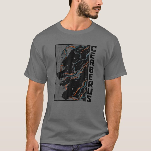 Camiseta Cerberus Três Cachorros De Cabeça Mitologia Grega  (Frente)