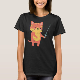 Camiseta Cercamento de Gatos Amante de Gatos Engraçados Kit