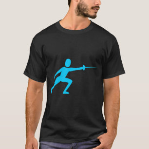Camiseta Cercando a figura - azul-céu