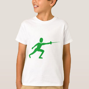 Camiseta Cercando a figura - verde de grama