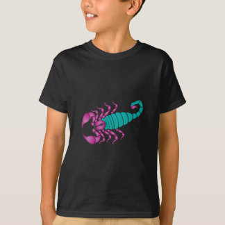 Camiseta Cerceta do roxo da imagem do escorpião