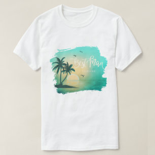 Camiseta Cerceta ID581 do homem da ilha tropical a melhor