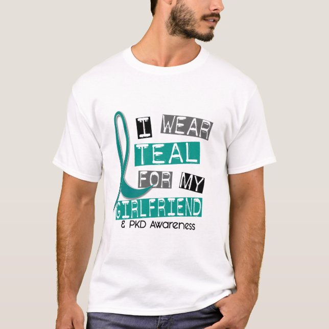 Camiseta Cerceta Polycystic da doença renal PKD para o (Frente)