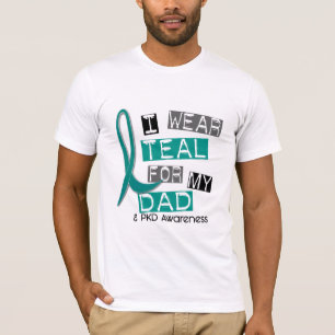 Camiseta Cerceta Polycystic da doença renal PKD para o pai