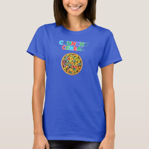 Camiseta Cereais Crunchy Para Ventiladores De Cereais