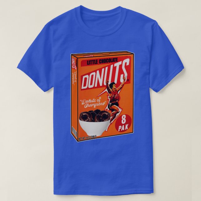 Camiseta Cereal de Rosquinhas de Chocolate Pequeno (Frente do Design)
