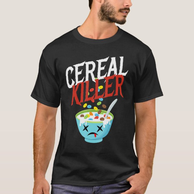 Camiseta Cereal Killer I Costume Breakfast Cereal Halloween (Frente)