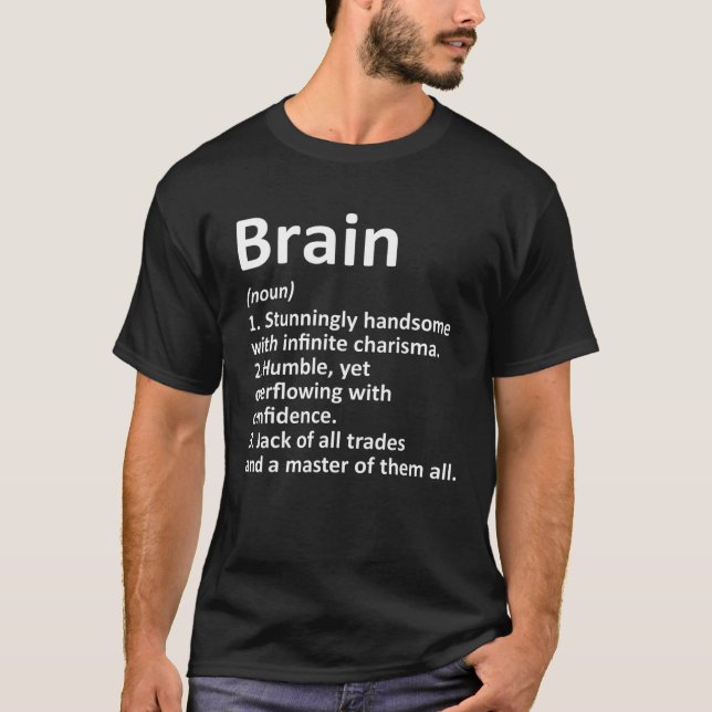 Camiseta CEREBRAL Definição Nome Personalizado Engraçado An (Frente)