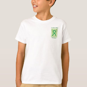 Camiseta Cerebral Palsy Awareness Green Ribbon Tee Angel Te