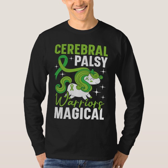 Camiseta Cerebral Palsy Warriors Are Magical Unicorn  CP (Frente)