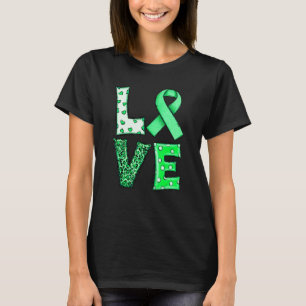 Camiseta Cerebral Sensibilização Mês Amor Fita Verde