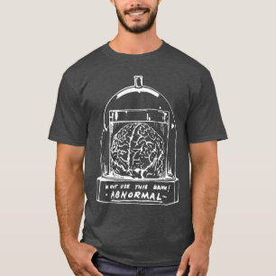 Camiseta Cérebro Abby Normal Fantasia Divertida de Hallowee
