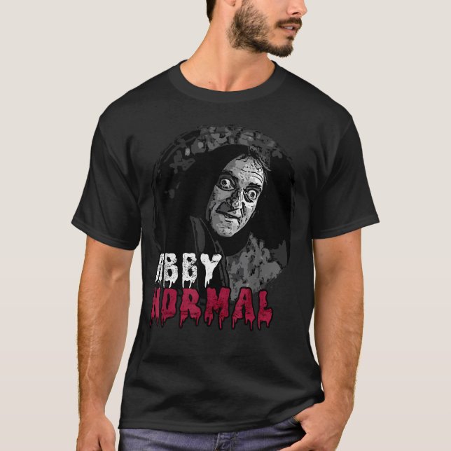 Camiseta Cérebro Abby Normal Funny Halloween Sinistro (Frente)