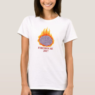 Camiseta Cérebro AMFirehouse Flowy do ardor das mulheres