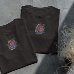 Camiseta Cérebro Artístico E Lógico